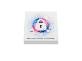 Magnetsymbol &quot;Sicherheit&quot;, L: 35 mm, B: 35 mm, H: 9 mm