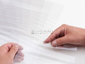 Protective strip for labeling sheet C-profile L: 210 mm