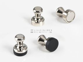 Cone magnet, nickel-plated, D: 12 mm, H: 16 mm, neodymium