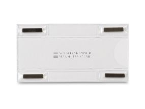 Magnetic pocket in mini format, W: 110 mm, H: 58 mm, transparent