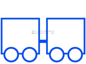 Value-stream magnet &quot;Internal Transport (Milkrun)&quot;, format: DIN A7 landscape