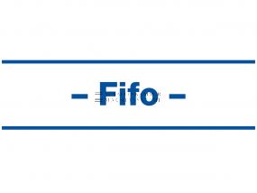 Value-stream magnet &quot;FIFO-flow sequence&quot;, format:  DIN A7 landscape