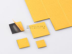 Self-adhesive magnetic discs