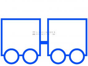 Value-stream magnet &quot;Internal Transport (Milkrun)&quot;, format: DIN A7 landscape
