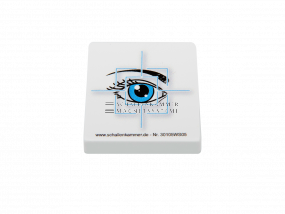 Magnetic symbol &quot;visual inspection&quot;, L: 35 mm, W: 35 mm, H: 9 mm