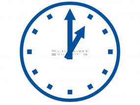 Value-stream magnet &quot;Clock&quot;, format: 74 x 74 mm