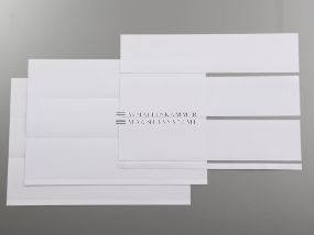 Beschriftungsbogen für Magnettaschen für Palettenregale, H: 67 mm, Format: A4h, weiß