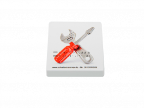 Magnetsymbol &quot;Hilfsmittel&quot;, L: 35 mm, B: 35 mm, H: 9 mm