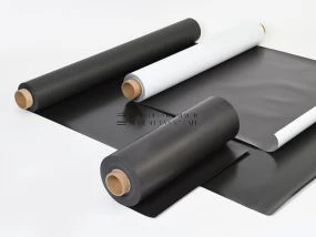 Magnetfolie 165  roh / weiss