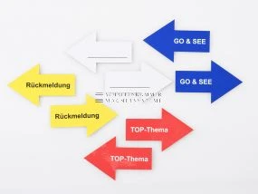 Magnetpfeile farbig, bedruckt, beschreibbar, stark haftend