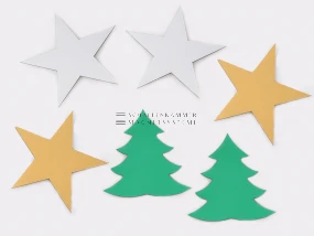 Weihnachtliche Magnetsymbole