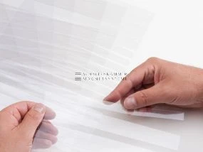 Protective strip for labeling sheet C-profile L: 210 mm