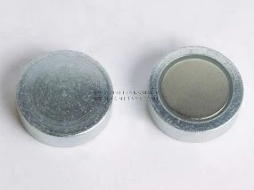 Magnetic system, pot magnet with neodymium magnetic core