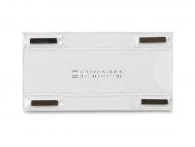 Magnetic pocket in mini format, W: 110 mm, H: 58 mm, transparent