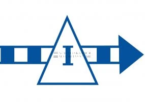 Value-stream magnet &quot;Push Arrow&quot;, format: DIN A7 landscape