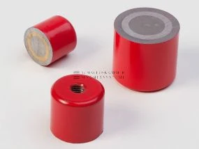 Pot magnet with internal thread, AlNiCo 500
